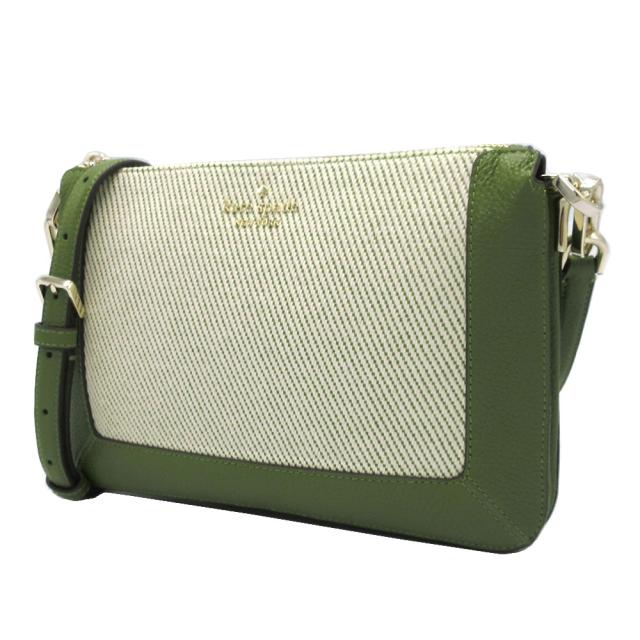 ケイトスペード ニューヨーク バッグ ショルダーバッグ kate spade new york レナ キャンバス カラーブロック ダブル コンパートメント クロスボディ 斜め掛け KH446 300 (ケルプフォレストマルチ) レディース