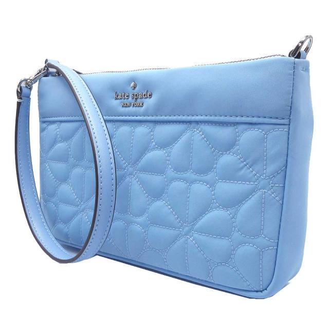 ケイトスペード ニューヨーク ポーチ kate spade NEW YORK スペード フラワー キルテッド ロゴメタル リストレット KK255 403 (ライトブルー系) アウトレット レディース