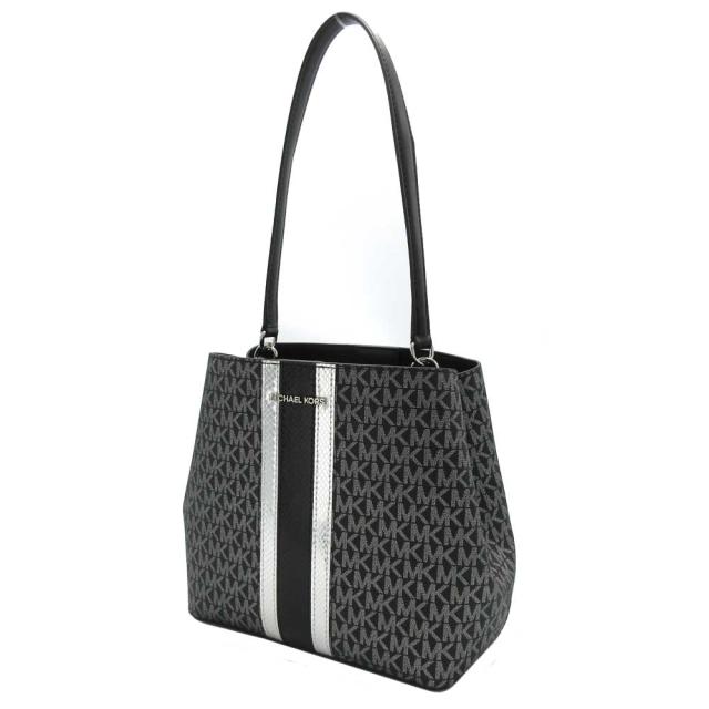 MICHAEL KORS マイケルコース　黒/グレー　トートバッグ マイケルコース トートバッグ ショルダーバッグ 肩掛け MK グレー