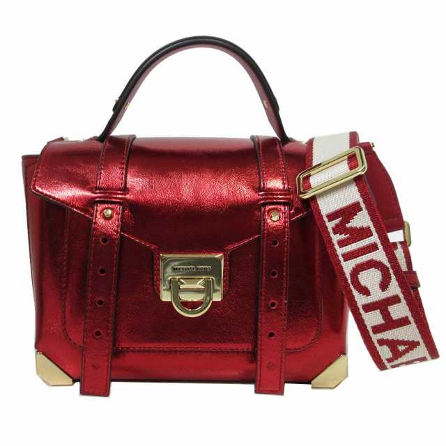 マイケルコース バッグ ハンドバッグ Michael Kors マンハッタン ミディアム PVCパテント 2WAY サッチェル 斜め掛け 35H3GNCS6M アウトレ