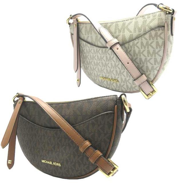 マイケルコース ショルダーバッグ MICHAEL KORS ドーバー PVC スモール ハーフ ムーン クロスボディ 斜め掛け 35R3G4DC5B アウトレット レディース