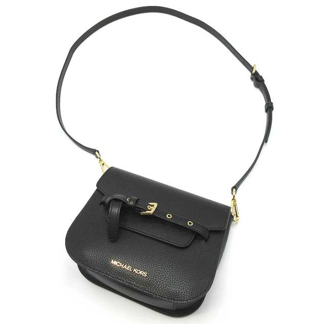 マイケルコース バッグ ショルダーバッグ MICHAEL KORS エミリア レザー スモール レザー クロスボディバッグ ポシェット 斜め掛け 35S2GU5C1L BLACK (ブラック) アウトレット レディース マイケルコース バッグ ショルダーバッグ MICHAEL KORS エミリア