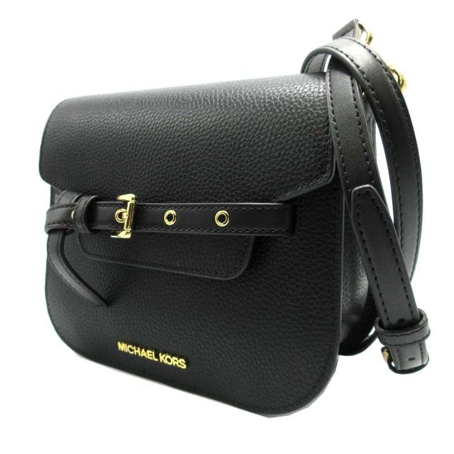 マイケルコース バッグ ショルダーバッグ MICHAEL KORS エミリア レザー スモール レザー クロスボディバッグ ポシェット 斜め掛け 35S2GU5C1L BLACK (ブラック) アウトレット レディース