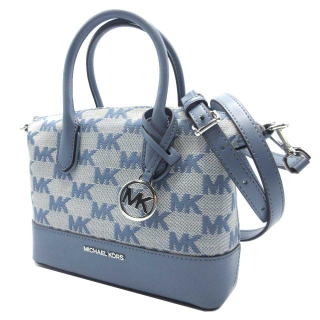 マイケルコース バッグ ハンドバッグ MICHAEL KORS MK シグネチャー ハイド スモール サッチェル 2WAY 斜め掛け 35S4S4FS1J DENIM (デニム) アウトレット レディースの通販は