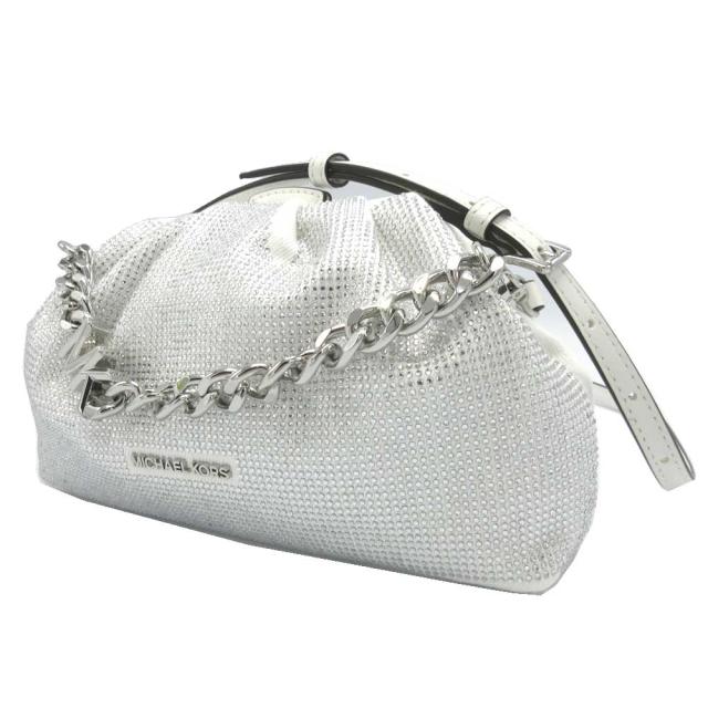 マイケルコース バッグ ショルダーバッグ MICHAEL KORS ノラ スモール クリスタル コットン チェーン クラッチ 3WAY 斜め掛け 35T4S7NC5C OPTIC WHITE (オプティックホワイト) アウトレット レディース