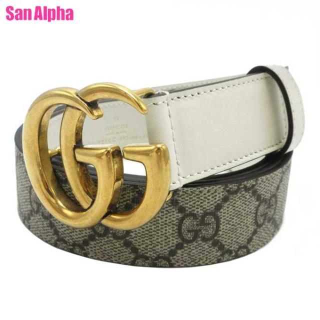 付属品付き・未使用に近い GUCCI グッチ ベルト マーモント ダブルG ダブルG グッチ ベルト メンスベルト GGマーモント Gバックル