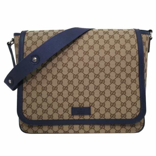 グッチ GUCCI ショルダーバッグ レディース 510340(ベージュ系×ブルー ...