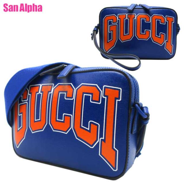 グッチ　レザー　2way ショルダーバッグ　クロスボディ　774453 ブルー グッチ バッグ ショルダーバッグ GUCCI ロゴ インターロッキング G