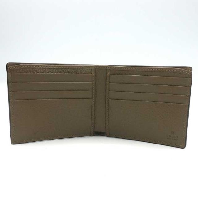 グッチ 財布 二つ折り財布 (小銭入れ無し) GUCCI GGマーモント レザー