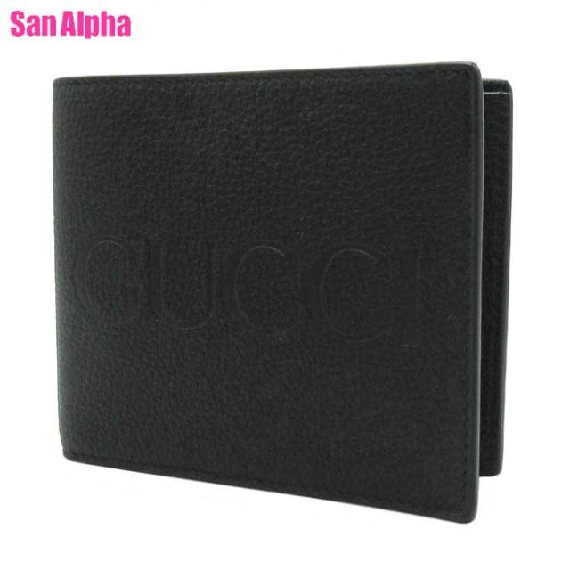 グッチ　GUCCI　折り財布　ウォレット　黒　革製　レザー　ホースビット　中古 GUCCI(グッチ) サイズ:- オフザグリット二つ折り 財布ウォレット