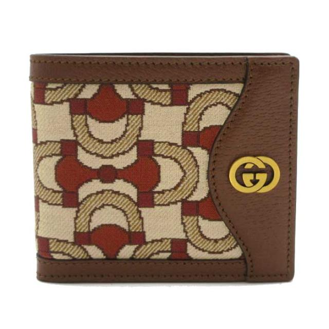 グッチ 財布 二つ折り財布（小銭入れ無） GUCCI インターロッキングG