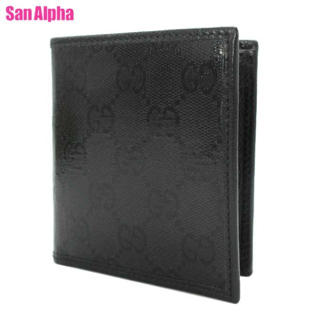 GUCCI 2つ折り財布 ブラック　黒　※箱無し GUCCI グッチ 財布二つ折り黒