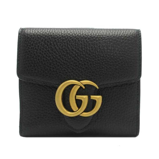 GUCCI ストア GGマーモント 二つ折りレザーウォレット GUCCI GG