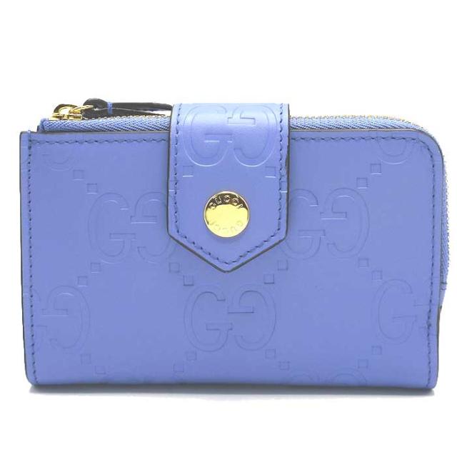グッチ 財布 二つ折り財布 GUCCI グッチシマレザー ビッグGG L字  