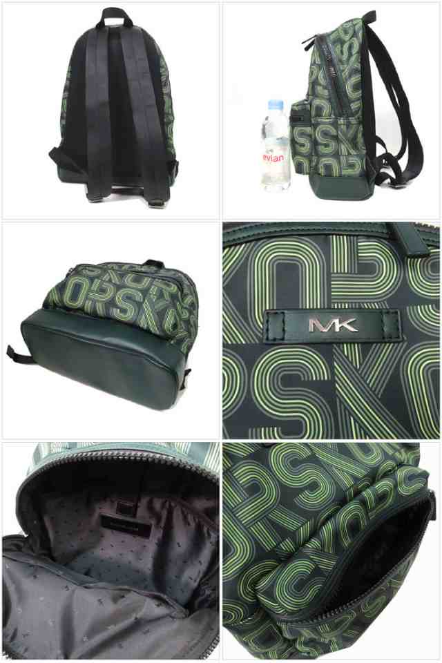 マイケルコース リュック メンズ 37H1LKNB2R RACING GREEN(グリーン系マルチ) ケント ナイロン バックパック Michael Kors