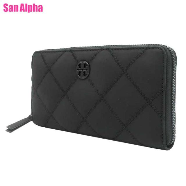 トリーバーチ 財布 長財布 TORY BURCH ウィラ マトラッセ キルティング調 アコーディオン ジップ アラウンド 160773 0724 001 (ブラック) アウトレット レディース