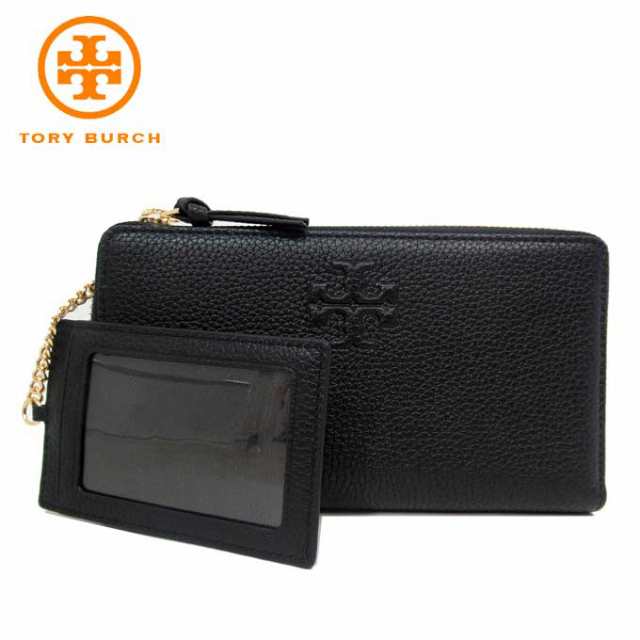 美品 ✨ トリーバーチTORY BURCH レザー 長財布 黒 ブラック - 長財布