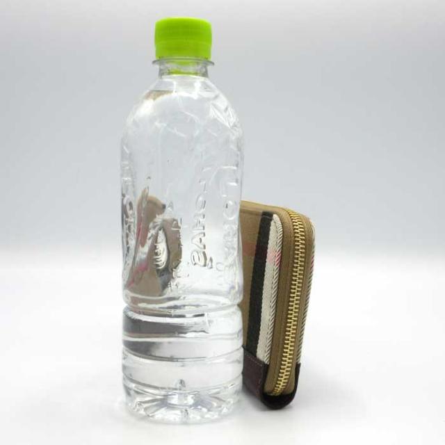 バーバリー 財布 長財布 BURBERRY レザー コットン ハウスチェック  