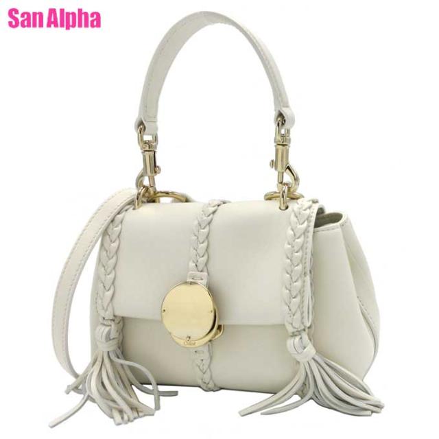 クロエ バッグ ショルダーバッグ Chloe ミニ ソフトショルダー 斜め掛け CHC23AS575J58 110(ミスティアイボリー) レディース アウトレット