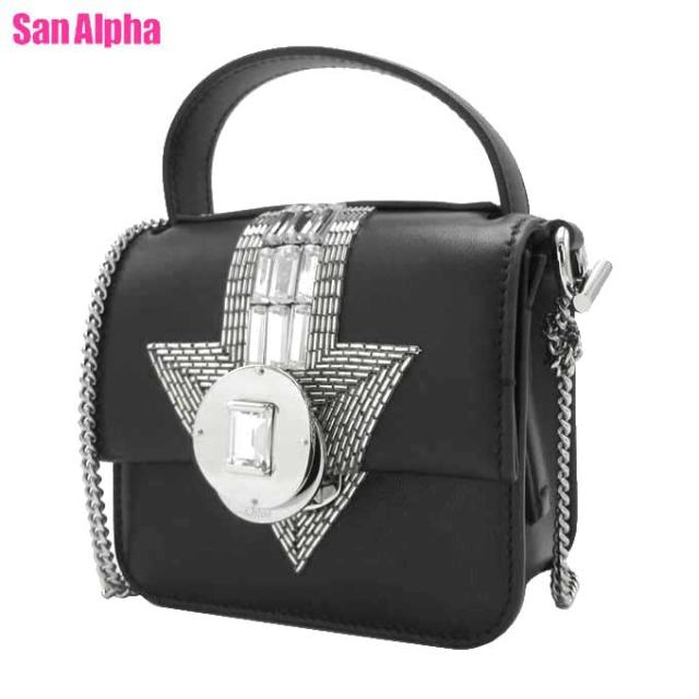 クロエ バッグ ショルダーバッグ Chloe ビジュー マイクロ フラップバッグ ミニバッグ 2WAY CHC24SP423L97 001(ブラック) レディース アウトレット