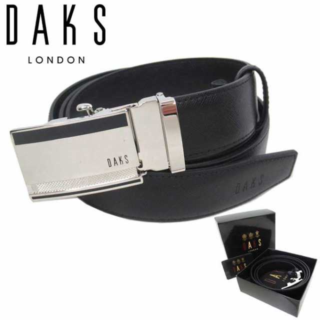 ダックス DAKS ベルト メンズ GB2517 BLACK 型押しレザー サイドリリースバックル アパレル ｜au PAY マーケット