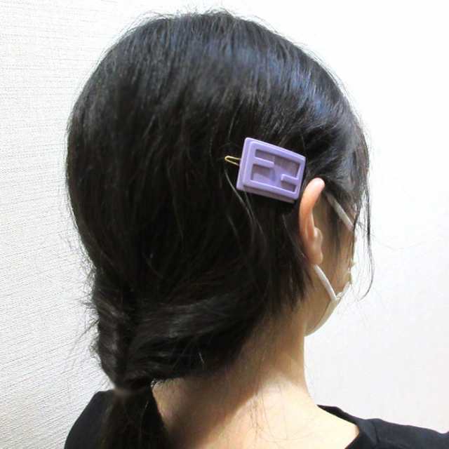 フェンディ キッズ アクセサリー ヘアクリップ FENDI KIDS ロゴ JFP403 AMRG F0QYE(パープル系) 子供用 大人OK ブティック