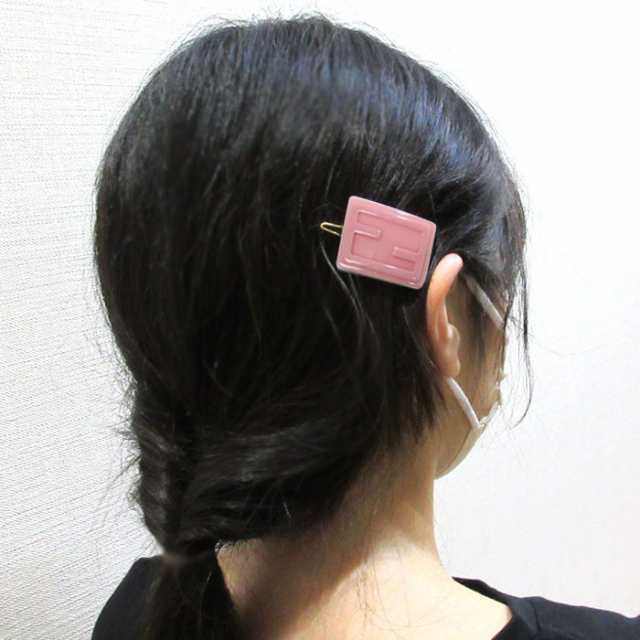 フェンディ キッズ アクセサリー ヘアクリップ FENDI KIDS ロゴ JFP403 AMRG F0QD1(ライトピンク系) 子供用 大人OK ブティック