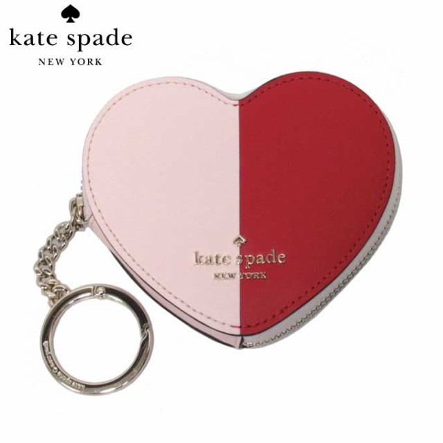 ケイトスペード 財布 コインケース kate spade ハートモチーフ バイカラー レザー キーリング付き 小銭入れ 小物入れ キーケース KA515 6の通販は