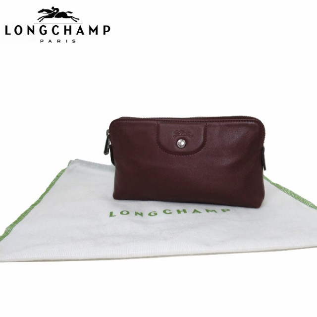 ロンシャン LONGCHAMP ポーチ 4549-757-E78 レザー ワンポイントロゴ Y ...