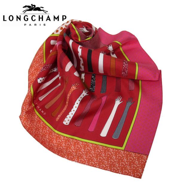 ロンシャン Longchamp アパレル 8521 Soi 642 シルク 正方形 スカーフ 手 手袋 モチーフ 正方形 スカーフ Poppy レッド系 マルチカラー の通販はau Pay マーケット Sanalpha