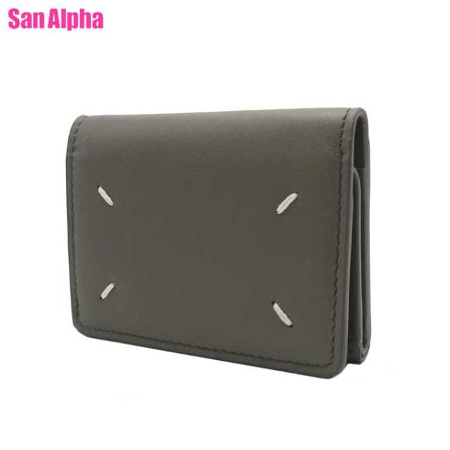 Maison Margiela ステッチ 三つ折り財布 中古】メゾンマルジェラ