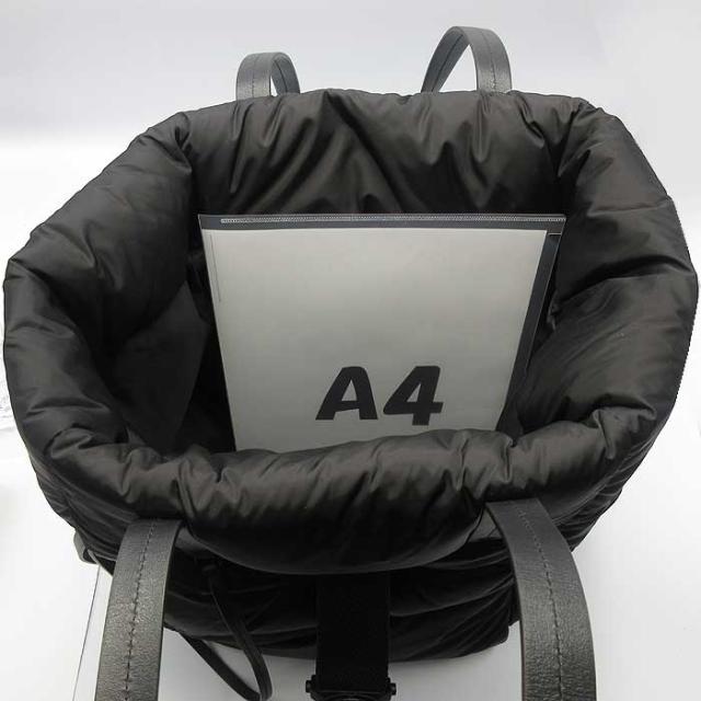 モンクレール バッグ トートバッグ MONCLER モンクレ 「XANDER TOTE LARGE」 ダウン レザー ラージトート 肩掛け A4対応 5D00003 M2170 999 (ブラック) アウトレット レディース モンクレール バッグ トートバッグ MONCLER モンクレ 「XANDER TOTE