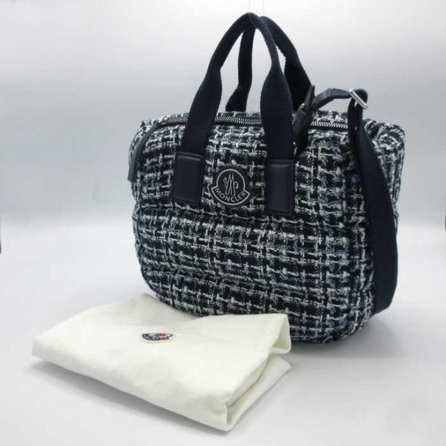 モンクレール バッグ トートバッグ MONCLER モンクレ ツイード カラドック ダウン ミニ トート 2WAY 斜めがけ 5L00018 M4085 F72 (ダークネイビー系) アウトレット レディース モンクレール バッグ トートバッグ MONCLER モンクレ ツイード