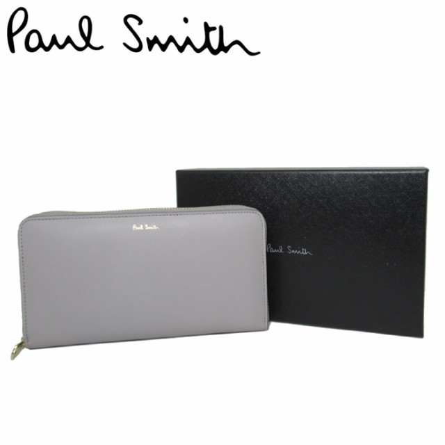 ポール・スミス 財布 長財布 Paul Smith レザー ラウンドファスナー ウォレット ラージ ジップ M1A 4778 BMULTI  70(グレー系) メンズ レ｜au PAY マーケット