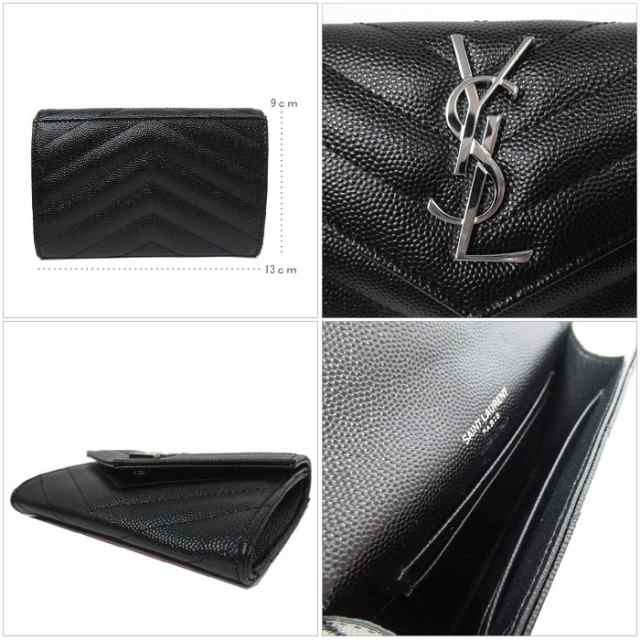 サン ローラン ブティック Saint Laurent Paris 財布 Bow02 1000 レザー Yslロゴ カードケース 名刺入れ ミニ財布 ブラックの通販はau Pay マーケット Sanalpha