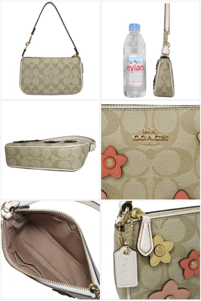 コーチ ポーチ COACH シグネチャー PVC ノリータ 19 フラワーパッチ  