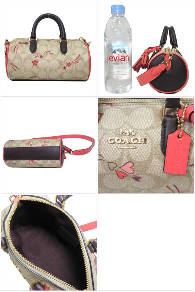 コーチ ショルダーバッグ COACH シグネチャー PVC ハート スター 