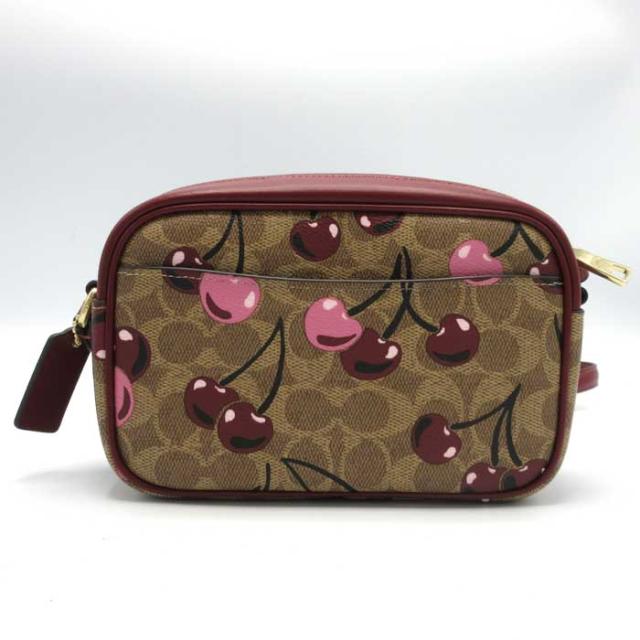 コーチ バッグ ショルダーバッグ COACH シグネチャー チェリー
