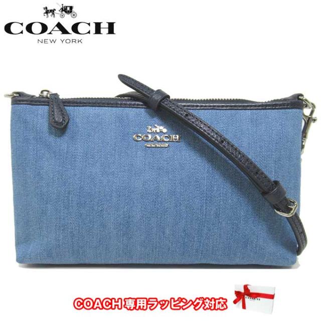 コーチ アウトレット Coach ショルダーバッグ F ミックス デニムウォッシュド キャンバス ジップ トップ クロスボディー ポシェッの通販はau Pay マーケット Sanalpha