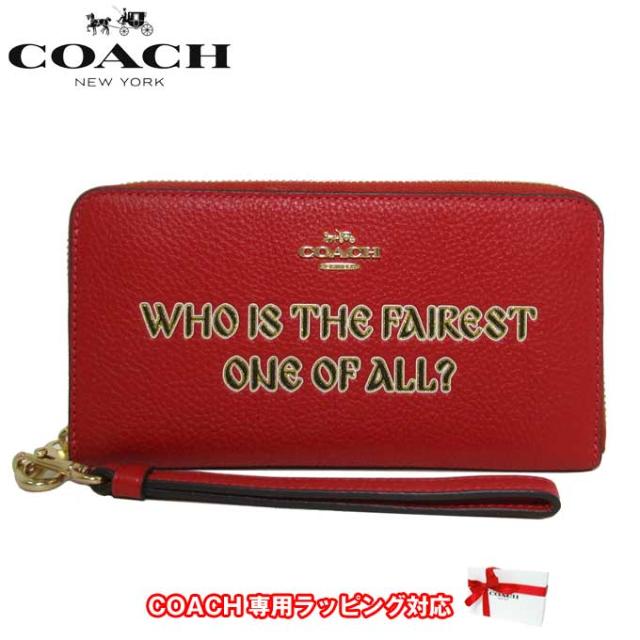 コーチ 財布 長財布 Coach ディズニー コーチ ヴィランズ 白雪姫 7人のこびと ラウンドファスナー レザー シグネチャー ストラップ付き の通販はau Pay マーケット Sanalpha