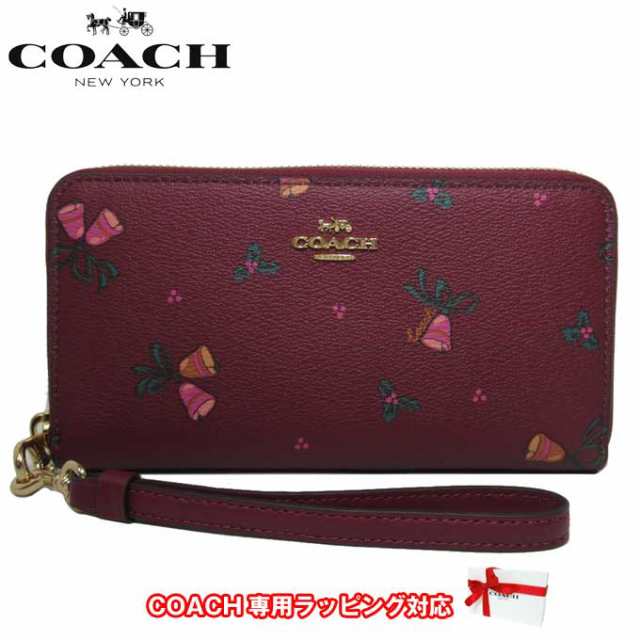 コーチ 財布 長財布 COACH ホリデー PVCコーティングキャンバス×レザー ロング ジップ アラウンド ウォレット ラウンドファスナー スト