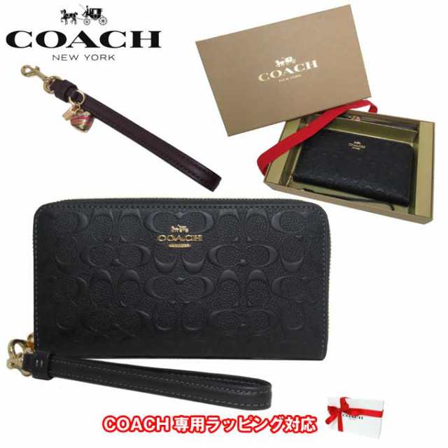 ○ギフトBOX付!!3点セット!!○ コーチ 財布 長財布 COACH シグネチャー