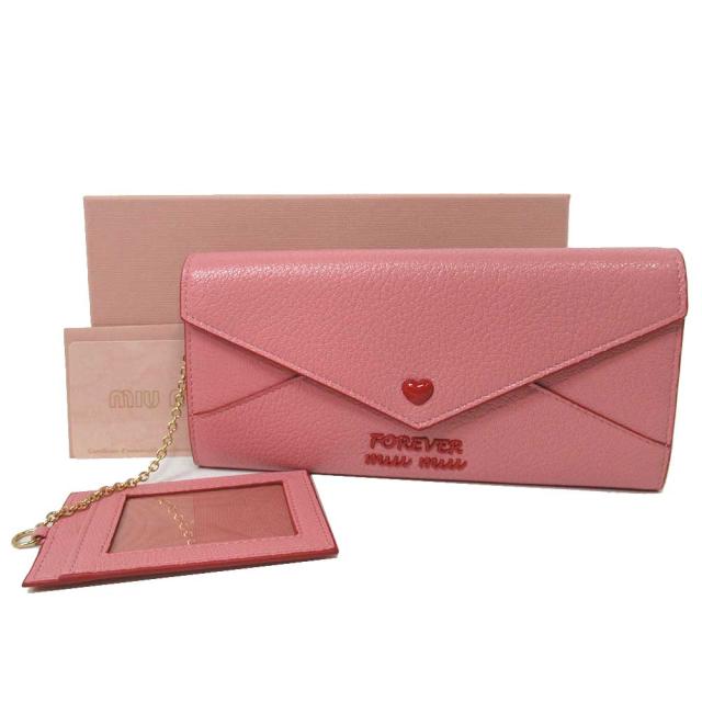ミュウミュウ アウトレット Miumiu 財布 5mh379 マドラスレザー パスケース付き 二つ折り 長財布 Madras Forever Rosa レディース の通販はau Pay マーケット Sanalpha