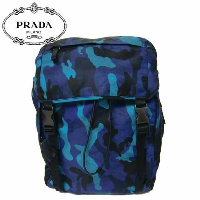 プラダ アウトレット Prada ショルダーバッグ 2vz062 ナイロン リュックサック 迷彩柄 Tessuto Camoufl Royal メンズ レディースの通販はau Pay マーケット Sanalpha