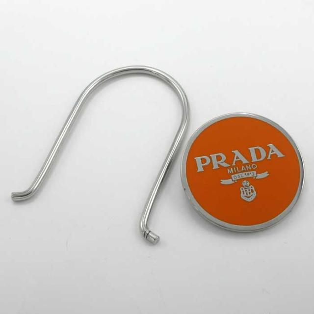 Prada] [プラダ] キーホルダー キーリング メタル ロゴ チャーム