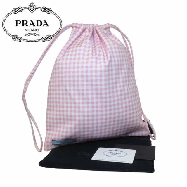 プラダ アウトレット Prada ポーチ 1nk001 キャンバス チェック柄 プリント 巾着 ポーチ Tessuto Vichy Petalo レディース の通販はau Pay マーケット Sanalpha