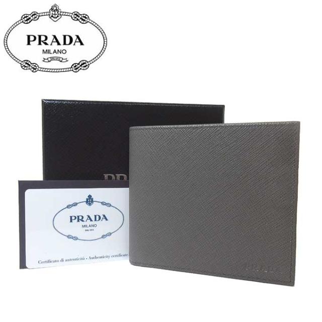 プラダ アウトレット Prada 財布 2m0513 レザー 二つ折り財布 小銭入れ無し Saffiano1 Mercurio メンズ 二つ折り の通販はau Pay マーケット Sanalpha