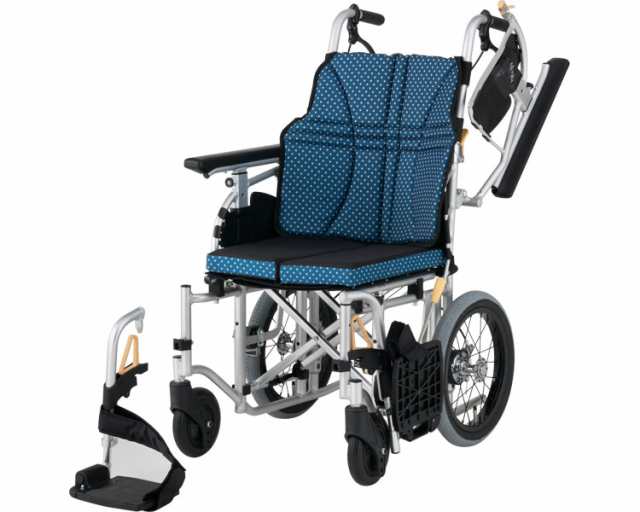 WC-11164)日進医療器 NEO-2 ノーパンクタイヤ 介助式 車椅子-