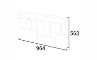 ベッドサイドレール 標準タイプ（2本1組） KS-176 パラマウントベッド