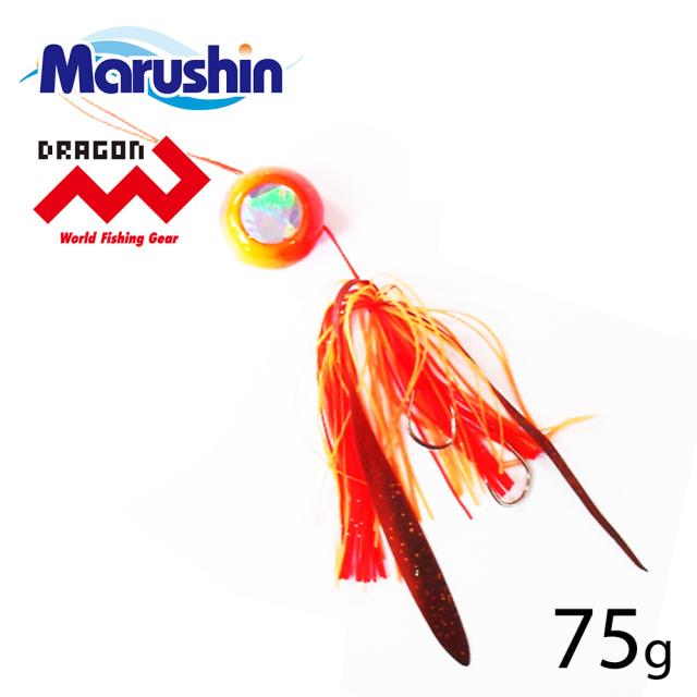 マルシン タイラバ Gskスライド オレンジラメ 75g ラバージグ 鯛ラバ ルアー 誘導式 タイラバヘッド たいらば のっこみ 鯛カブラ 仕掛け の通販はau Pay マーケット ブーツとスニーカーのs Mart